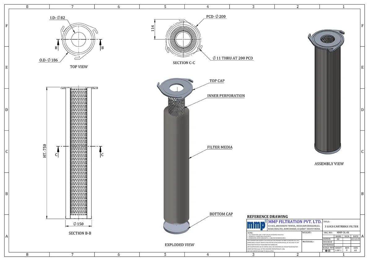 filter cartridge linearart