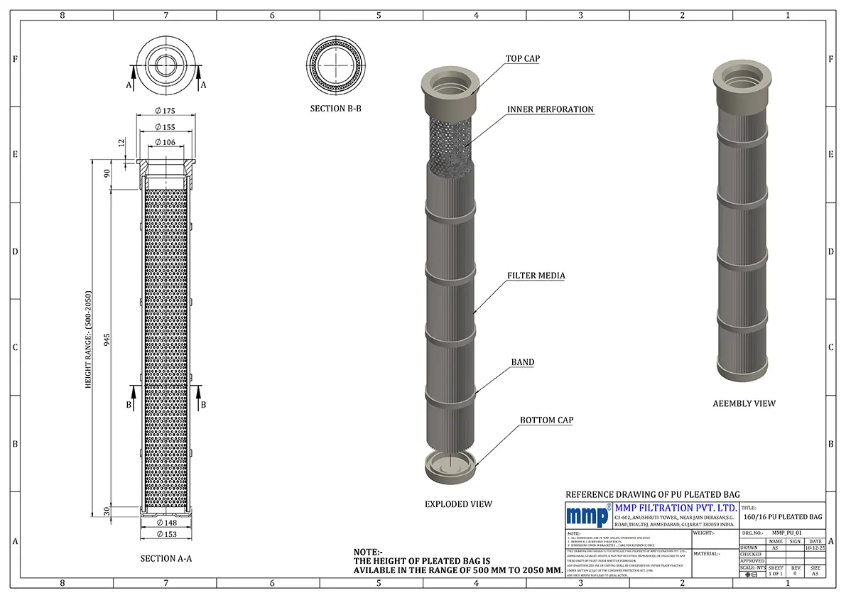 pleated bag linearart